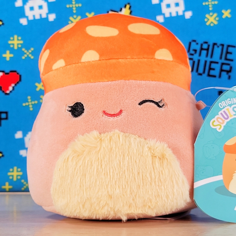 Squishmallow Alba the Mushroom 5" UltraSoft Box Lunch Food Squad Toy Plush NWT